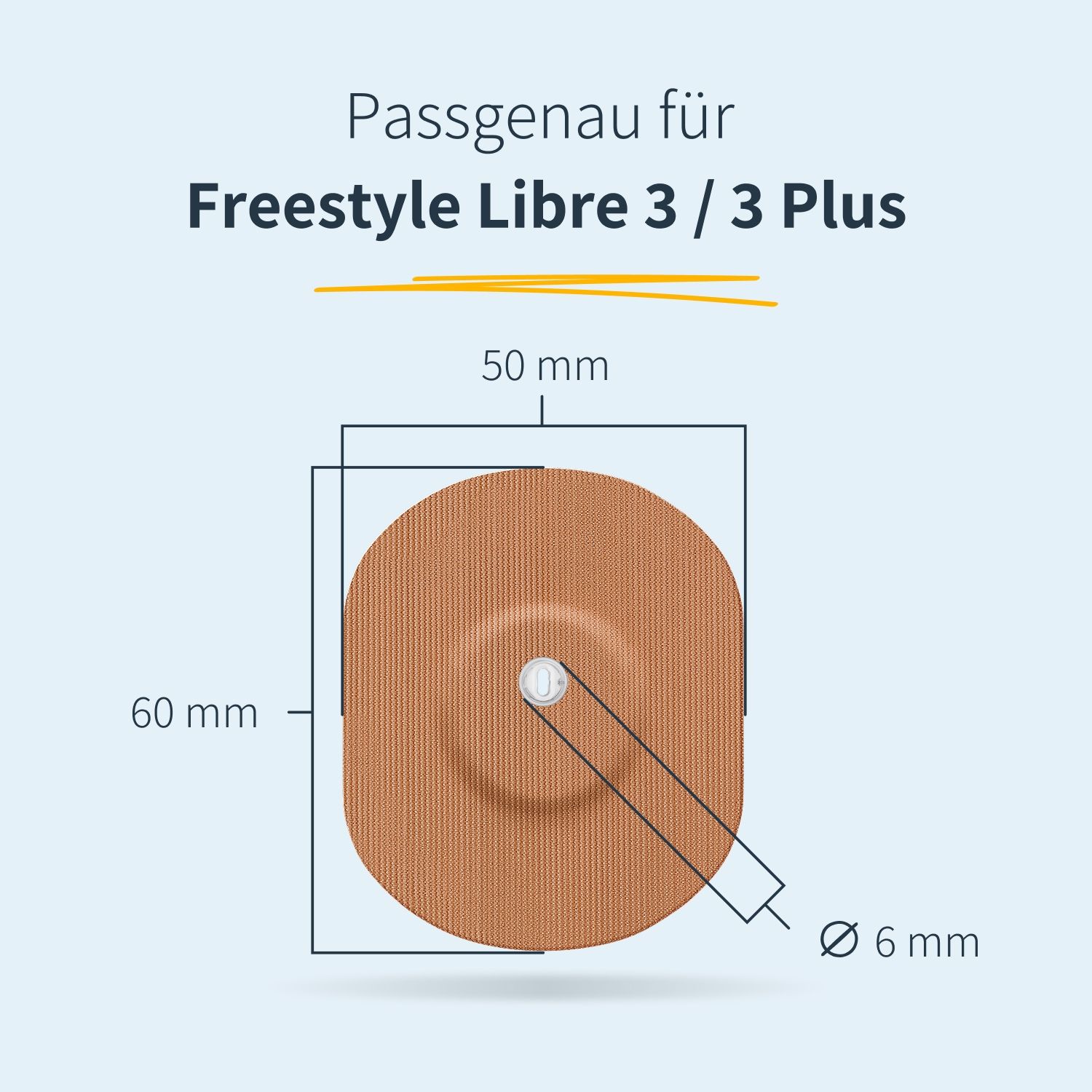 MySweetStitch | Freestyle Libre 3 / 3 Plus Overpatch - Oval