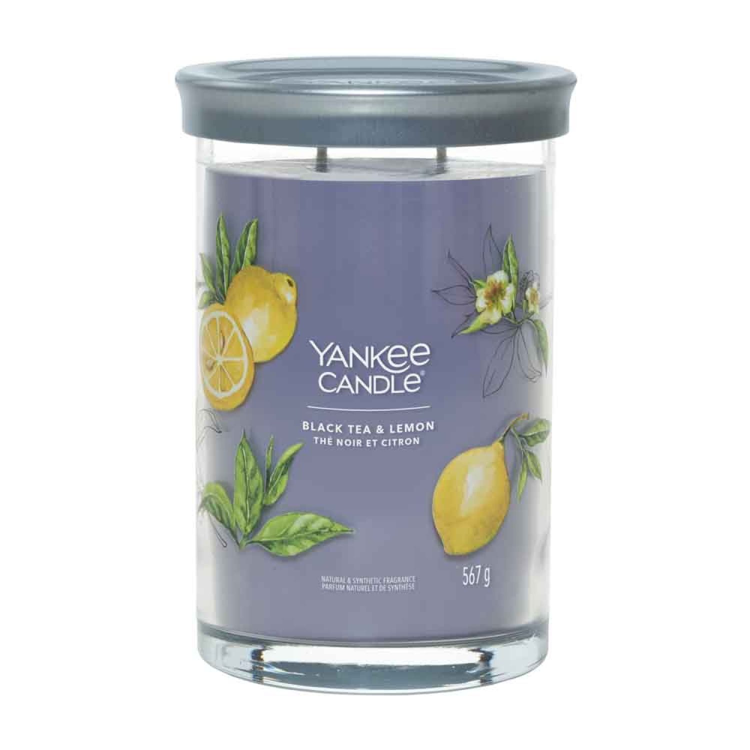 Aromatic candle Signature tumbler large Black Tea & Lemon