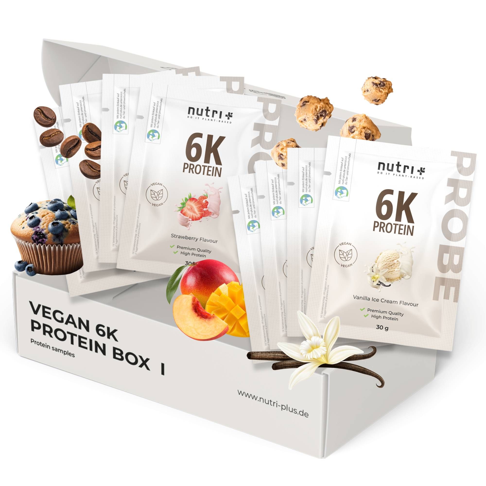 nutri+ Probenbox Vegan 6K Protein