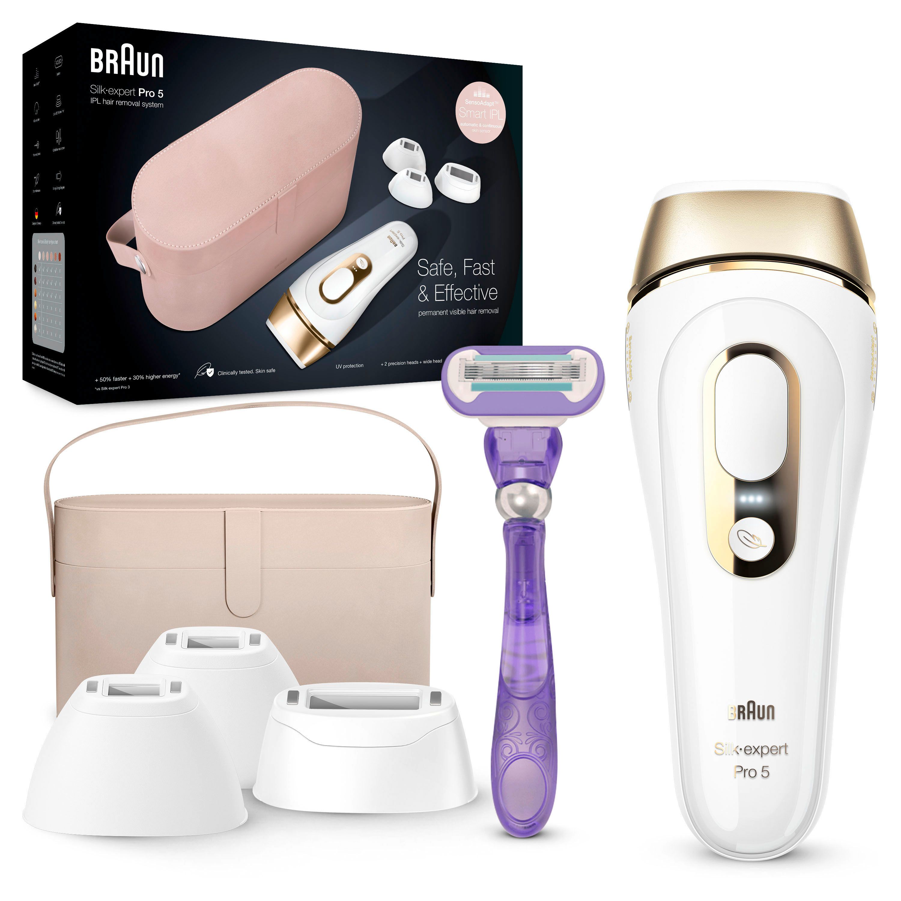 Braun - IPL System "Silk-expert Pro  IPL PL5347" in Weiß und Gold