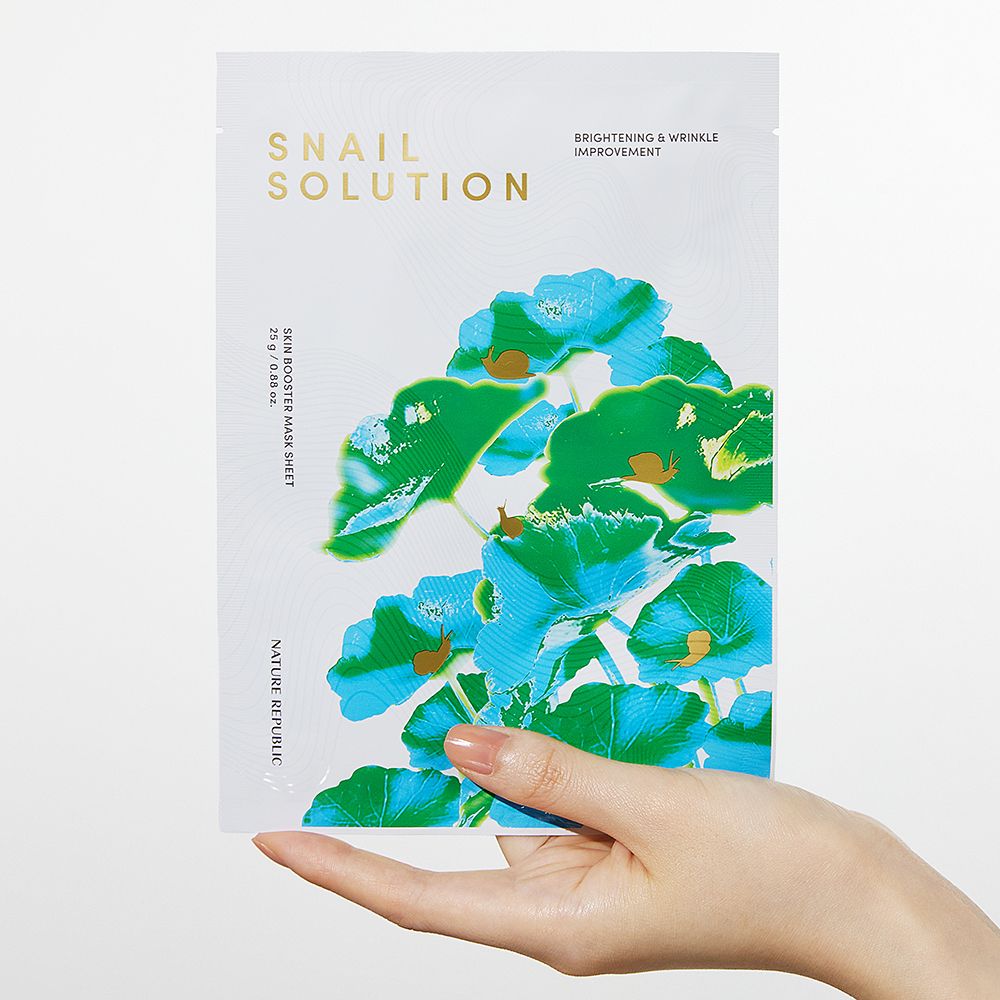 NATURE REPUBLIC Snail Solution Skin Booster Sheet Face Mask