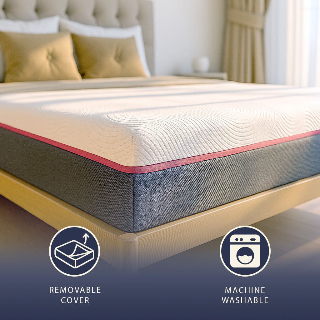 The White Stone Matratze 120x200 Memory Foam Breeze und Taschenfedern | Höhe 30 cm