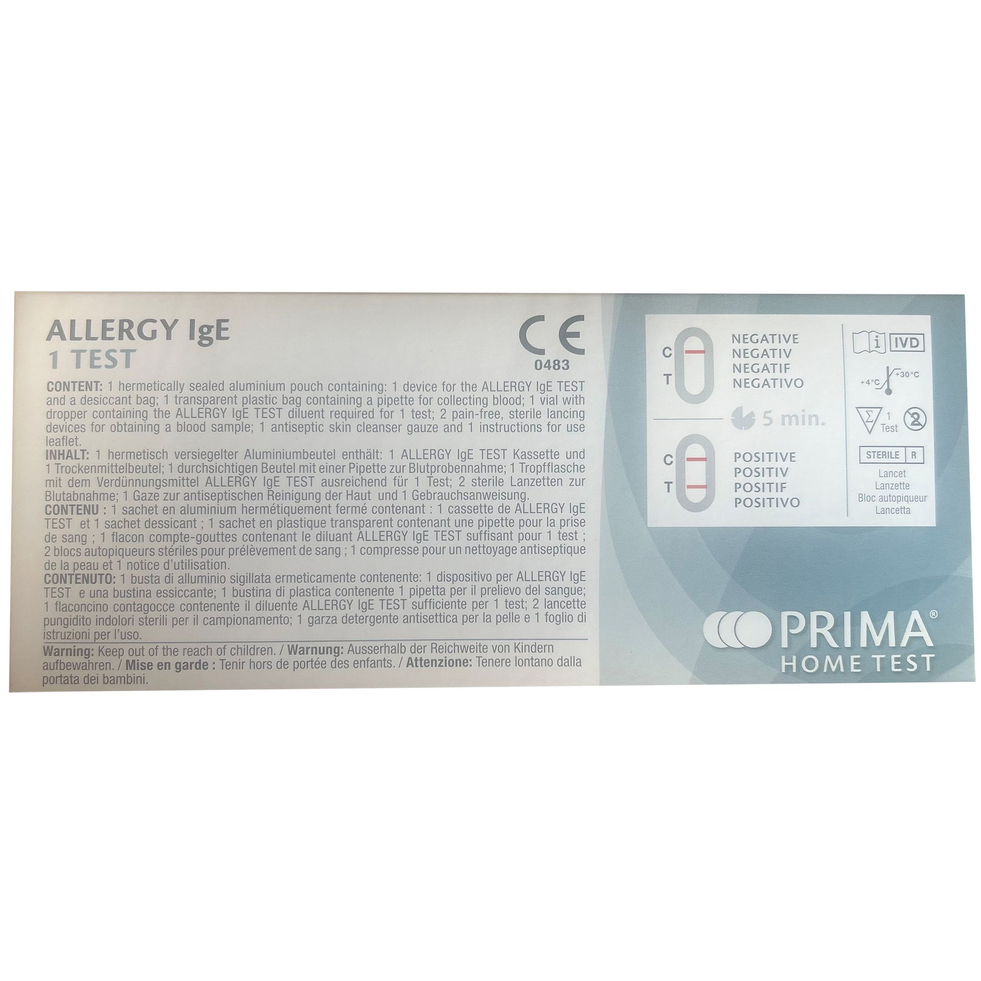 PRIMA | Allergie IgE Home Test