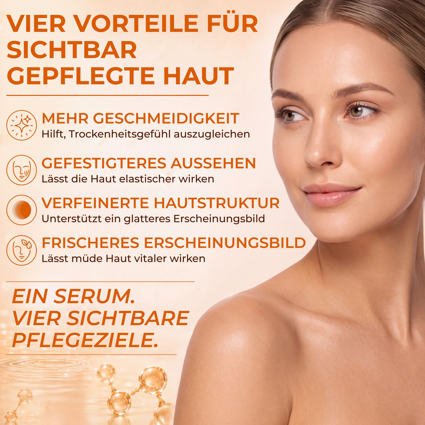 P-beauty Gesichtsserum mit Peptide Hyaluronsäure Retinol Vitamin C E