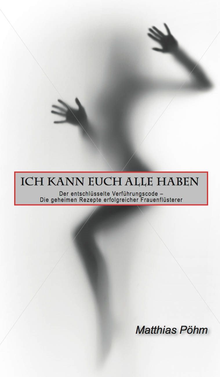 Buchcover mit Titel ICH KANN EUCH ALLE HABEN. Silhouetten einer Person. Autor: Matthias Pöhm.