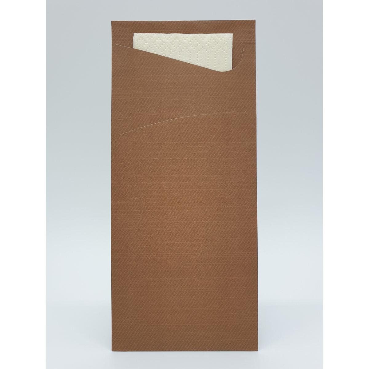 5x Sacchetto Zelltuch 190 x 85 mm   chestnut/cream