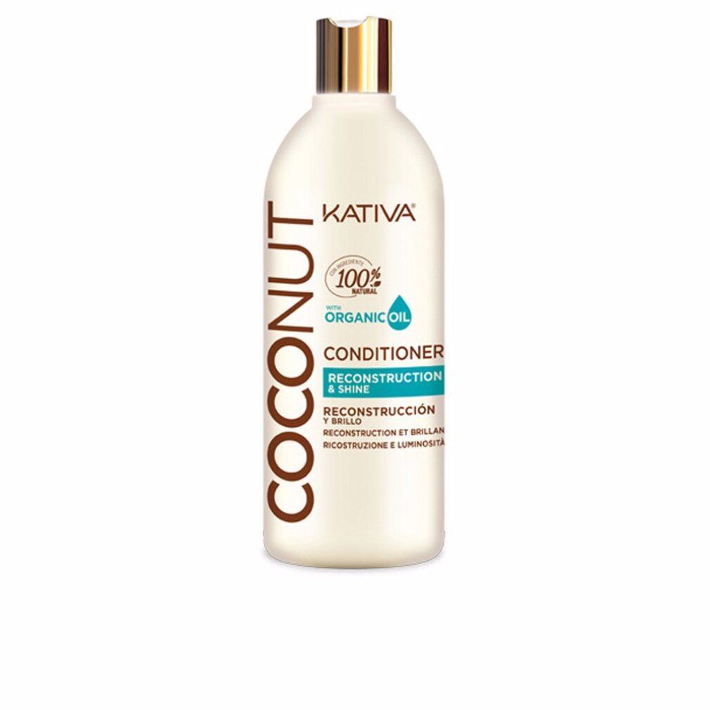 Kativa Coconut Conditioner Flasche mit 100% natürlichem Bio-Kokosöl.