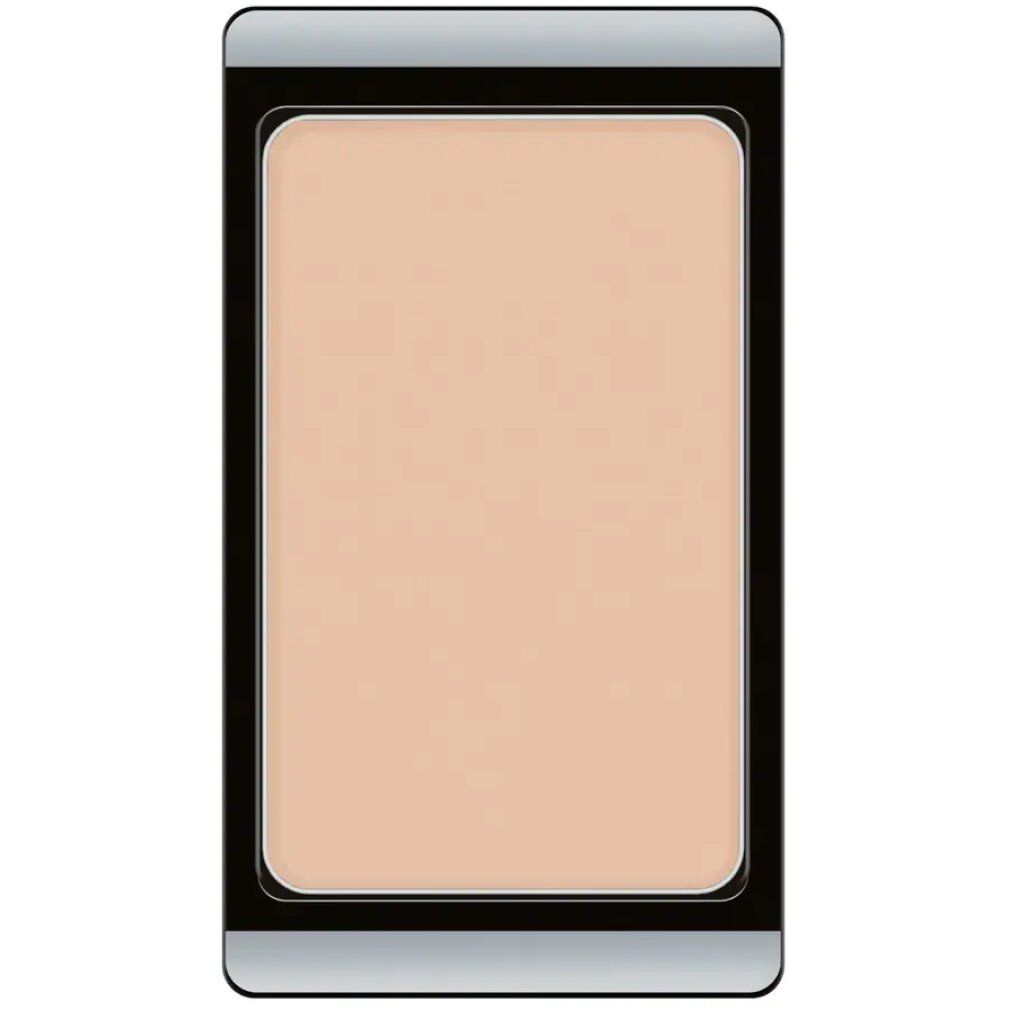Artdeco Lidschatten Mattfarben. Beige Lidschatten in rechteckiger, schwarzer Hülle mit silberfarbenem Rand.