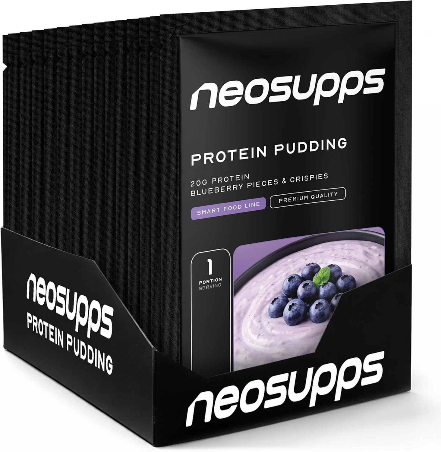 Neosupps, Pudding Blueberry, Eiweißpudding, High Protein Dessert