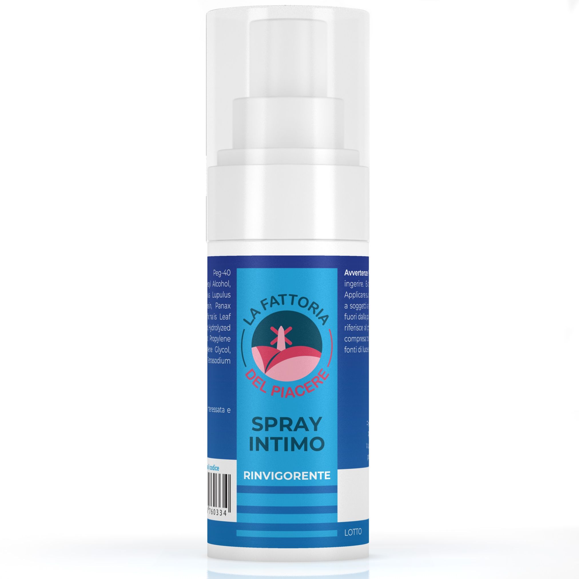 Sprayflasche mit blauem Etikett, zeigt eine Mühle und Text. Enthält 30 ml.