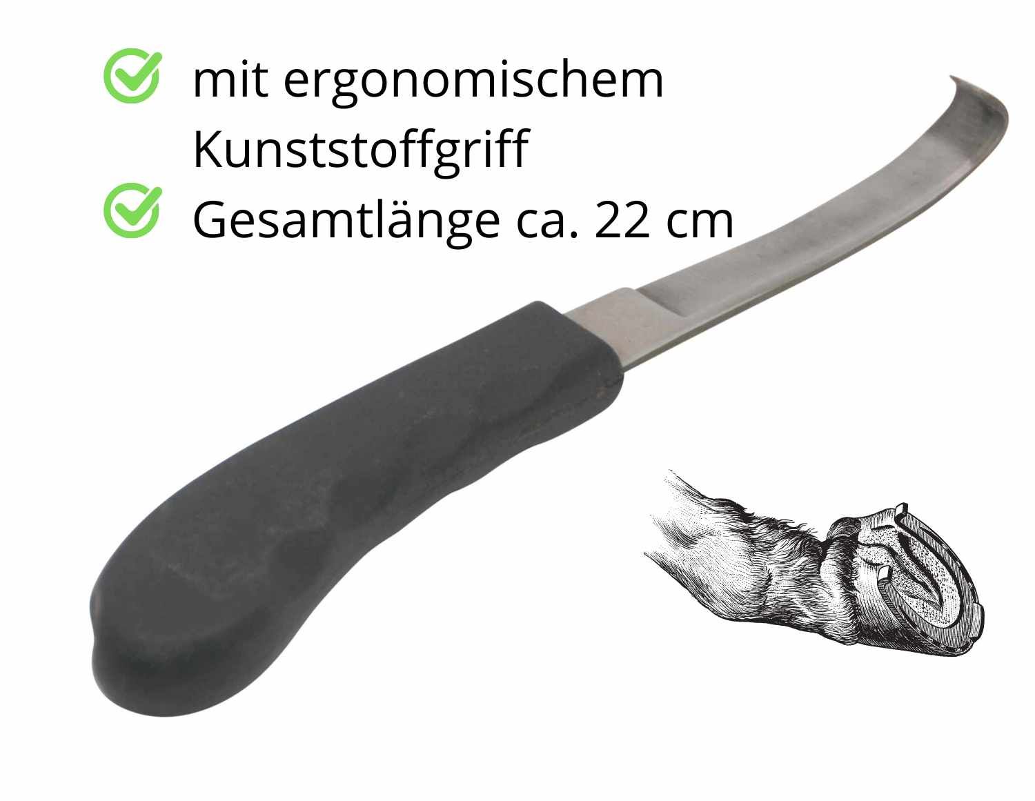 AMKA Hufmesser rechts einseitig