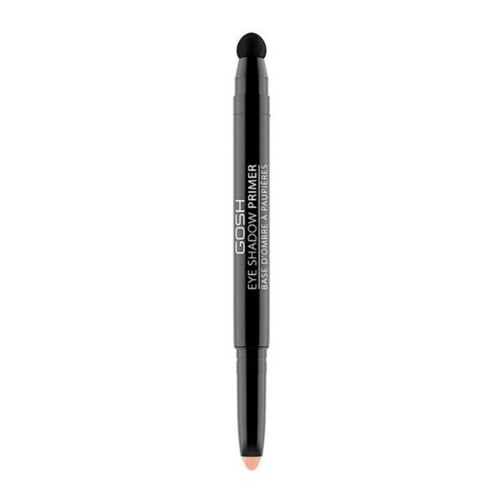 Doppel-Applikator. Oben: Schwamm. Unten: Farbiger Primer. Schwarzer Stift mit GOSH Eye Shadow Primer-Aufdruck.