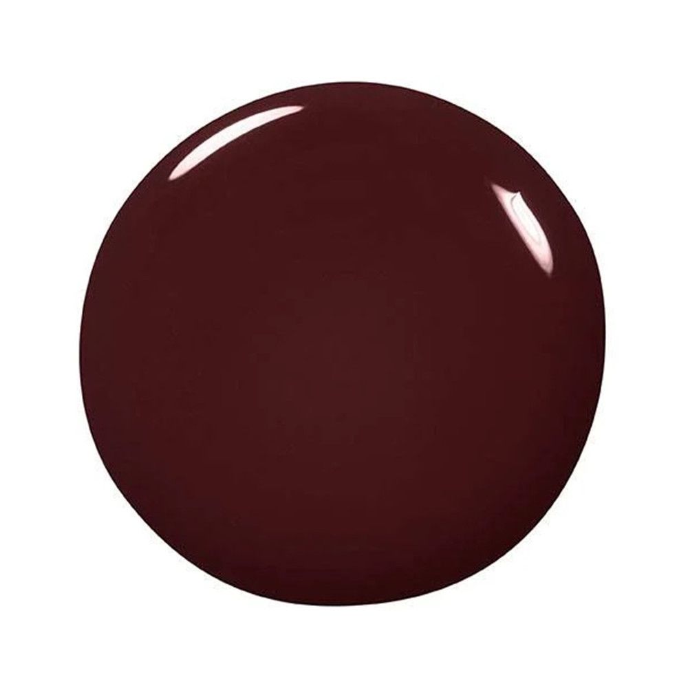 Runder, glänzender Fleck. Dunkelrote Farbe.