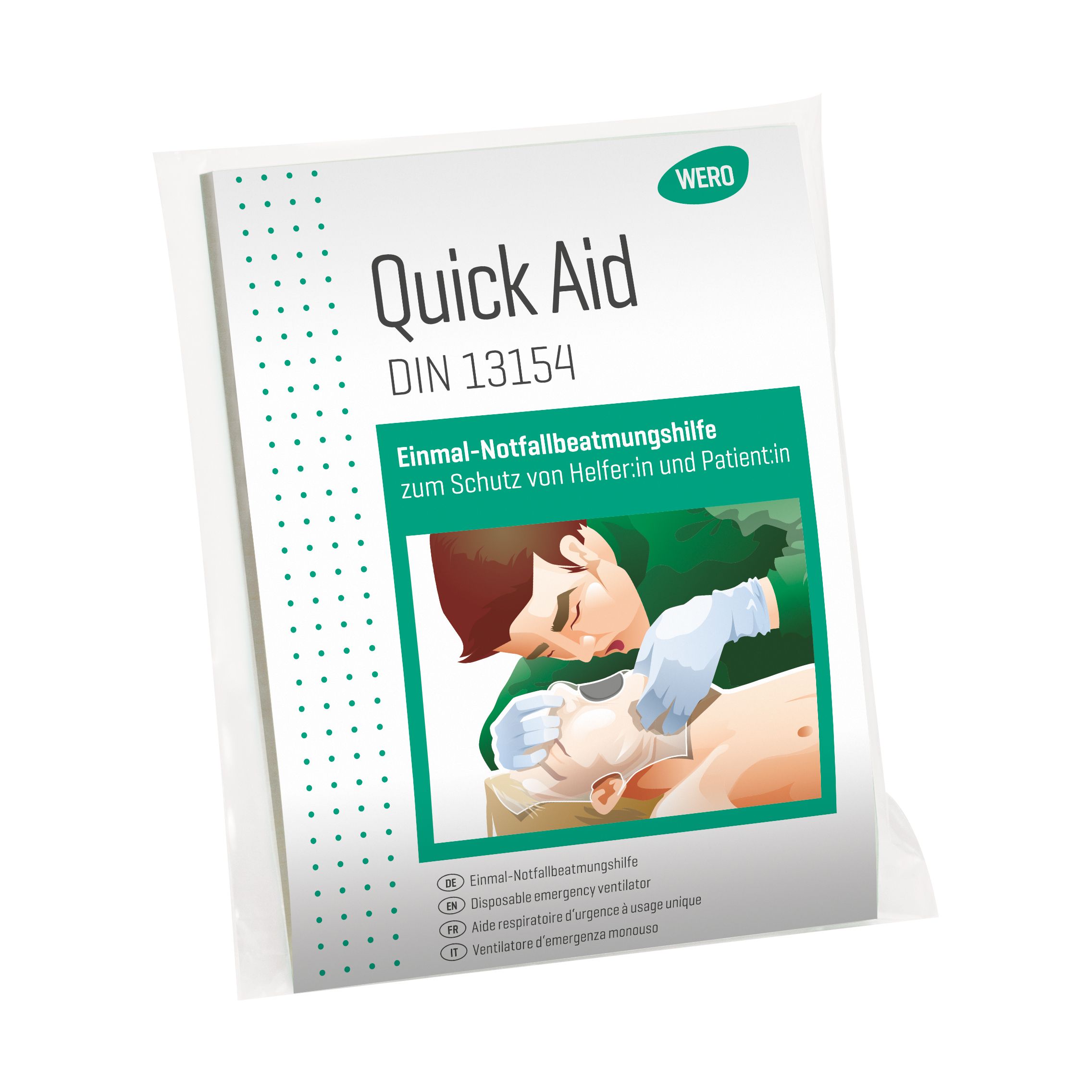WERO Quick Aid Einmal-Notfallbeatmungshilfe