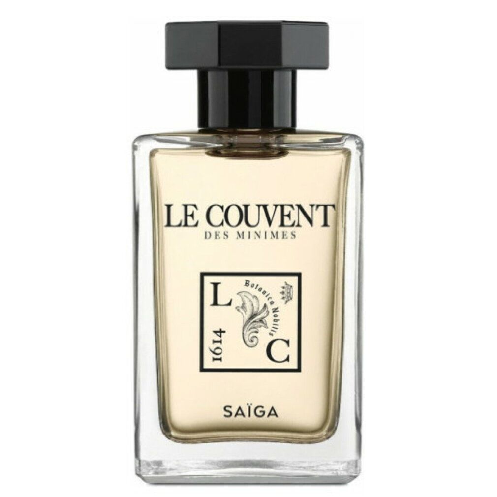 Singuliere Saiga Eau de Parfum 50 ml Flakon mit schwarzem Verschluss und Etikett.