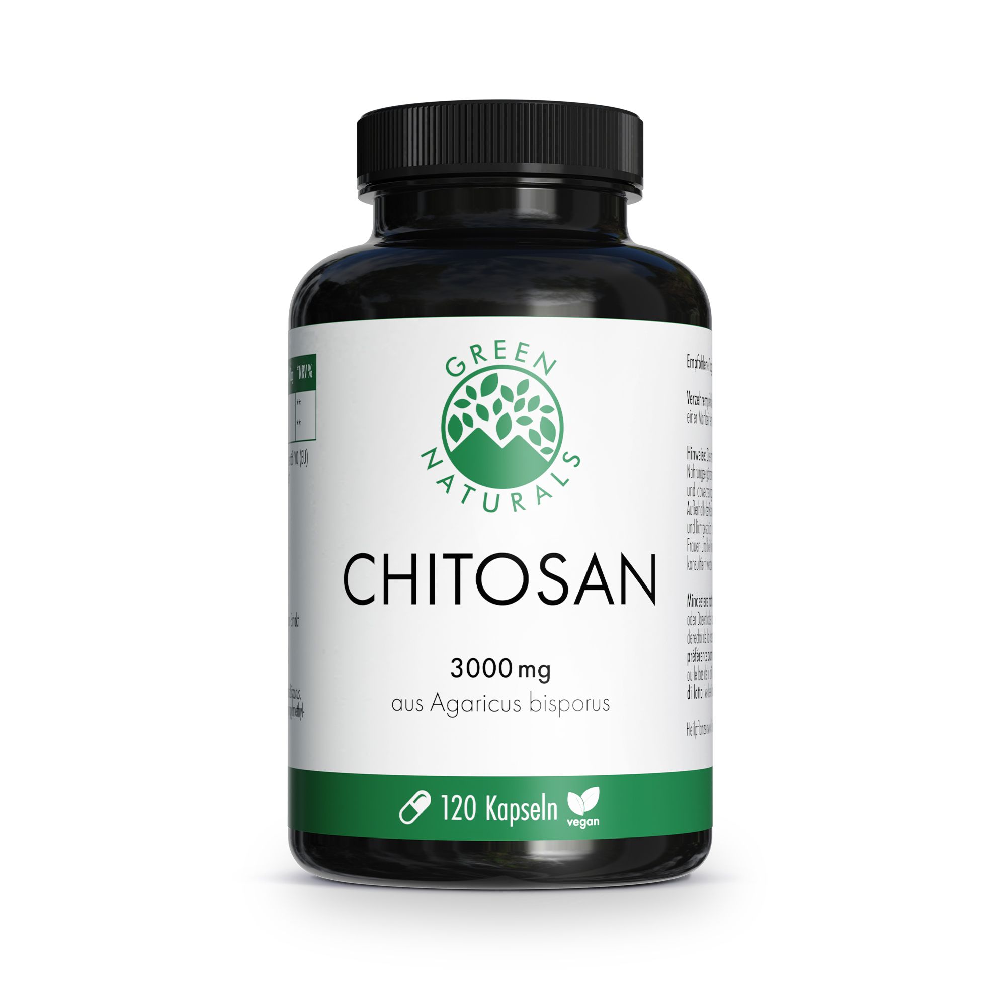 GREEN NATURALS Cholesterin - Chitosan 3g vegan