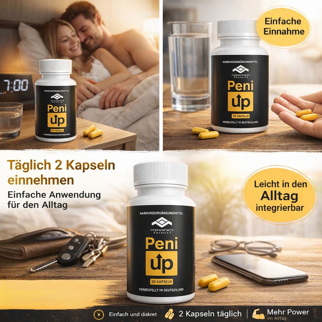 Peni Up Kapseln: Dose mit 20 Kapseln, hergestellt in Deutschland.