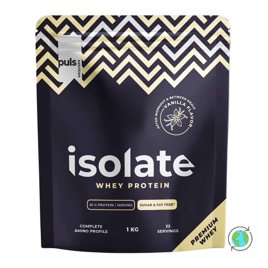 Puls Nutrition  Whey Isolate Proteindrink mit Vanillegeschmack