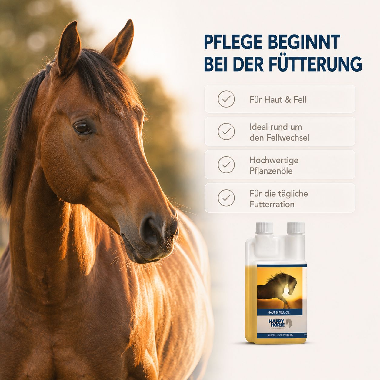 Happy Horse Sensitive Futteröl Skin