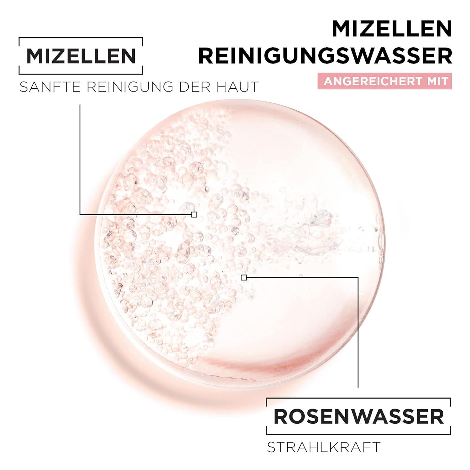 Garnier Mizellen ml 700 mit All-in-1 Rosenwasser Reinigungswasser, Reinigung