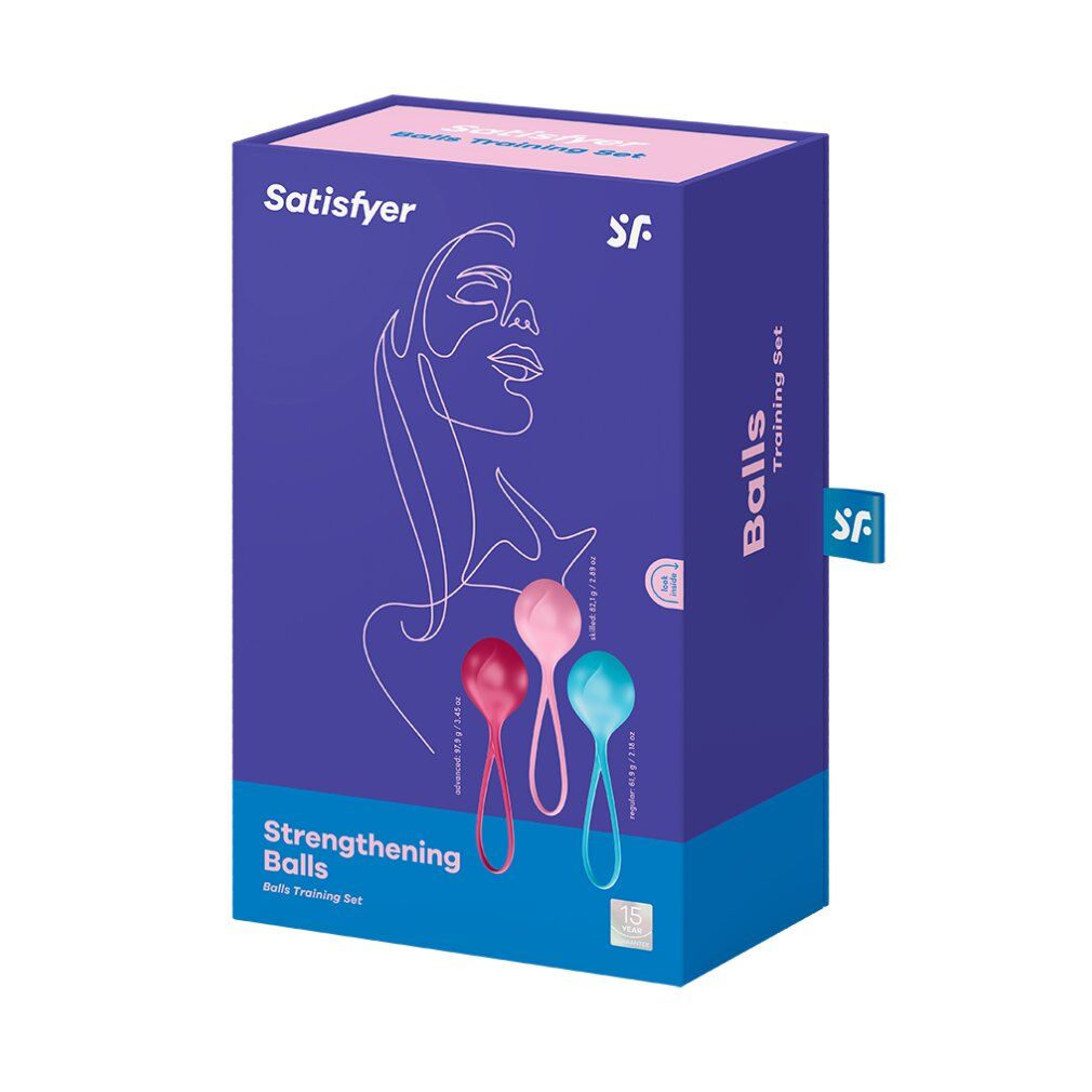 Liebeskugel-Set "Loveballs Training" | verschiedene Gewichte, 100% Silikon | Satisfyer