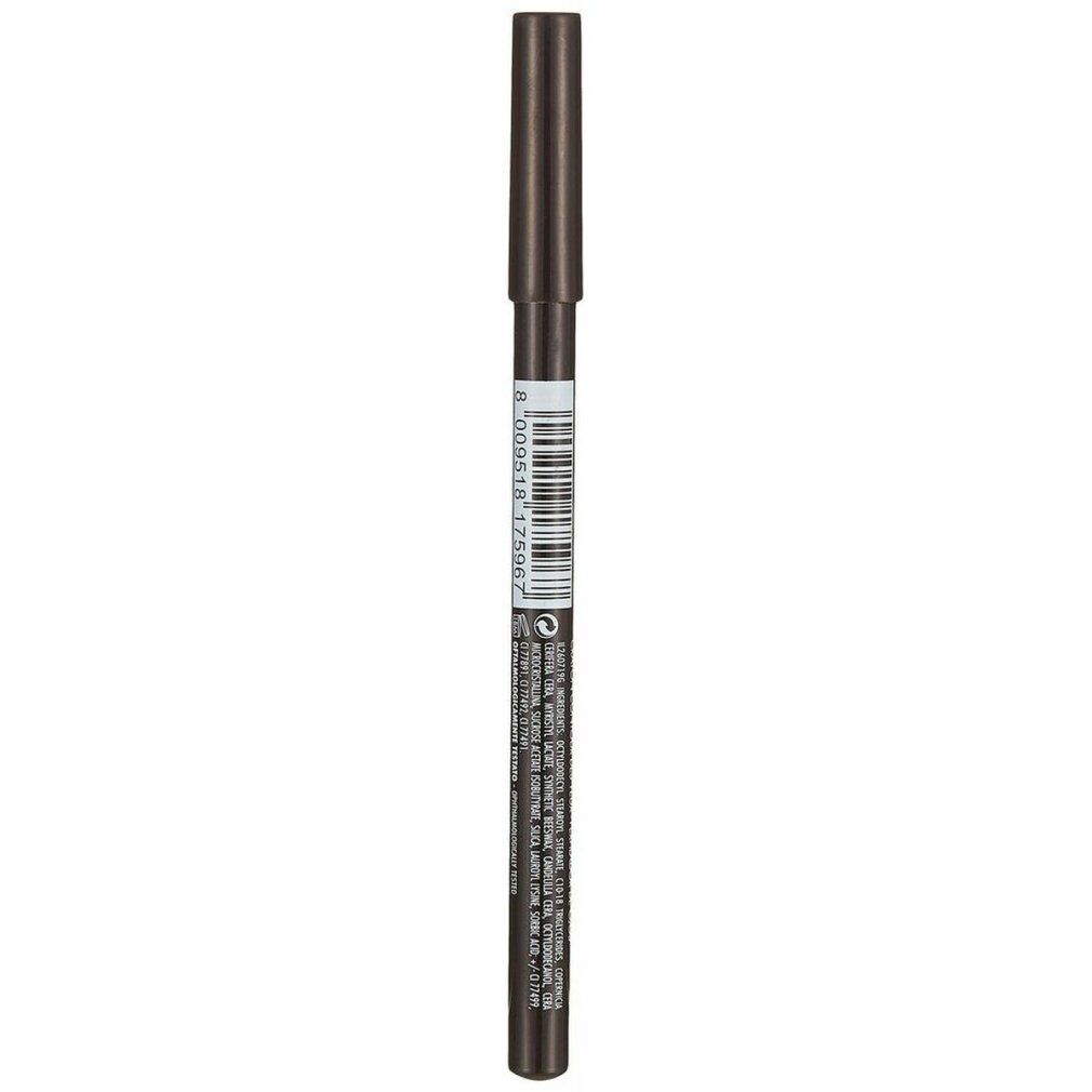 Brauner Eyeliner-Stift mit Barcode und Text. Marke: deborah milano.