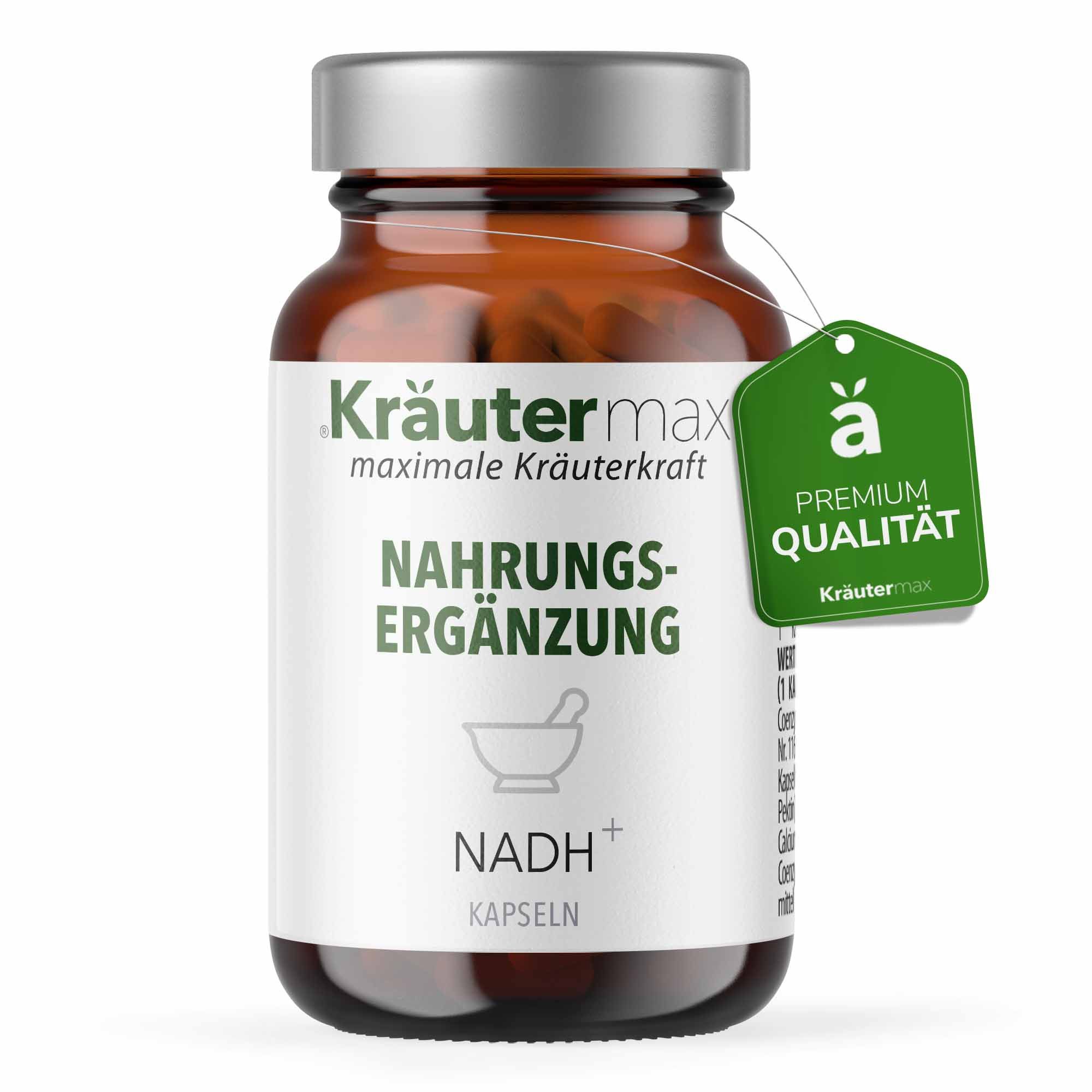 Kräutermax NADH Kapseln mit Coenzym Q10 und Carnitin
