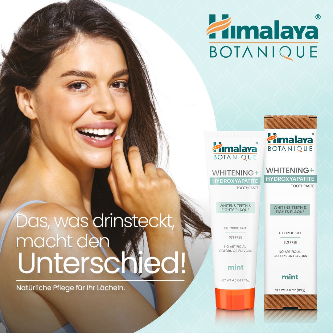 Himalaya Botanique Whitening-Zahnpasta mit Hydroxylapatit