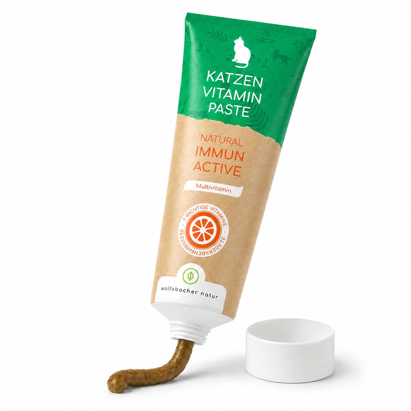 Tube mit Katzen Vitamin Paste, Natur Immun Aktiv, Multivitamin.