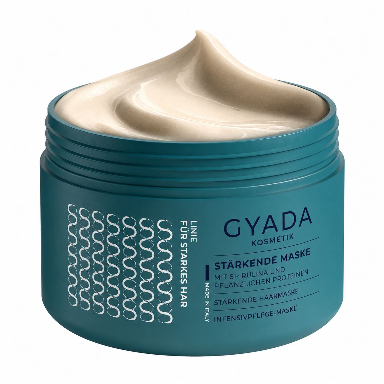 Gyada Cosmetics Stärkende Maske mit Spirulina und pflanzlichen Proteinen.