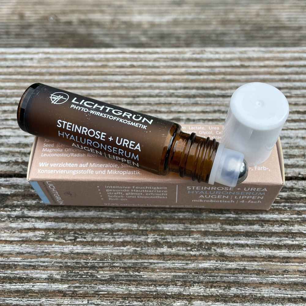 LICHTGRÜN® Roll-On Hyaluronserum 4-fach Augen| Lippen