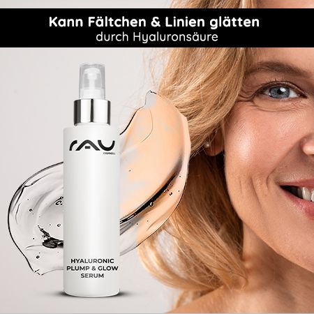 RAU Cosmetics Hyaluronic Plump & Glow Serum - Feuchtigkeitsserum für pralle, strahlende Haut