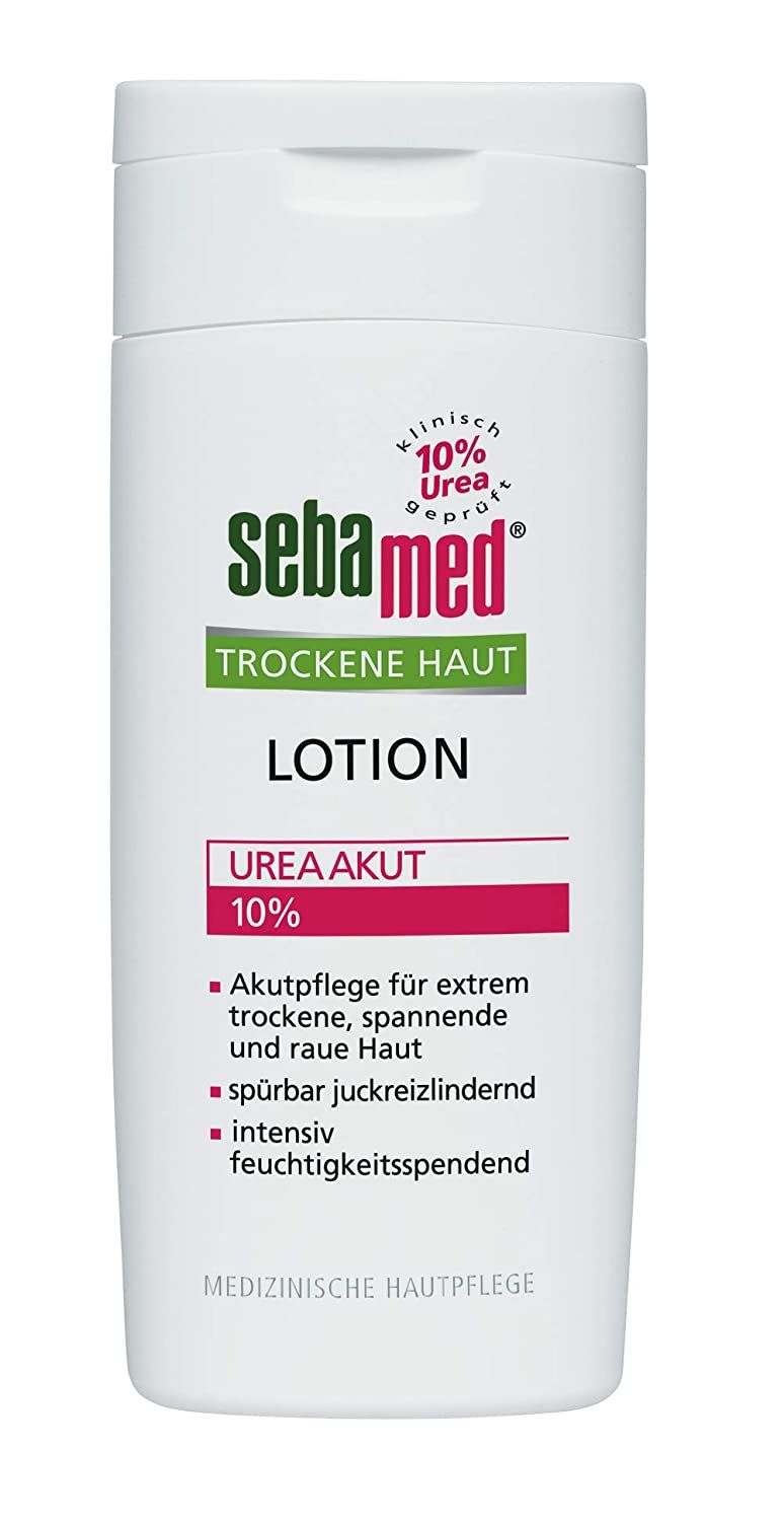 Sebamed Trockene Haut Lotion Urea Akut, lindert spürbar Spannungsgefühl, Rauheit und Juckreiz