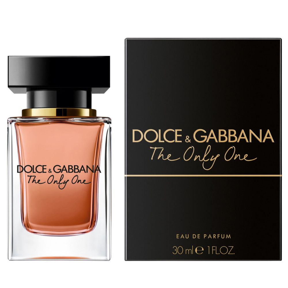 Dolce & Gabbana The Only One Eau de Parfum 30ml Flakon und schwarze Geschenkbox.