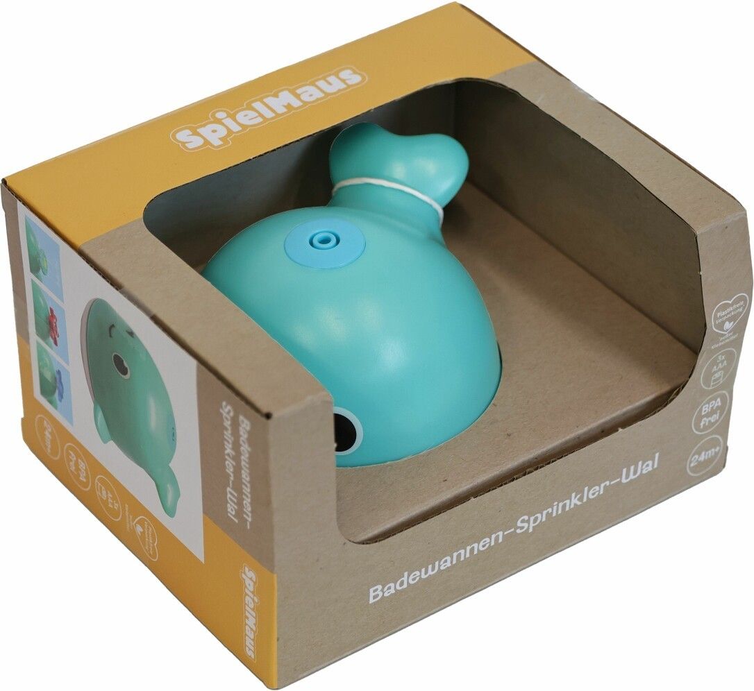 VEDES Großhandel GmbH - Ware SpielMaus Baby Badewannen-Sprinkler Wal, mit Licht