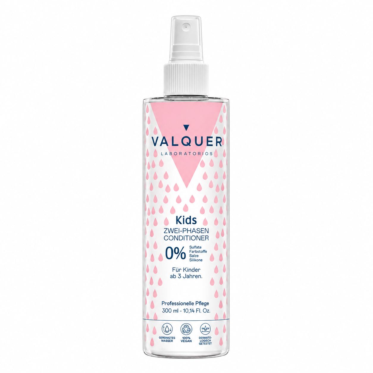 Valquer Laboratories Kinder Zwei-Phasen-Conditioner Sprühflasche.