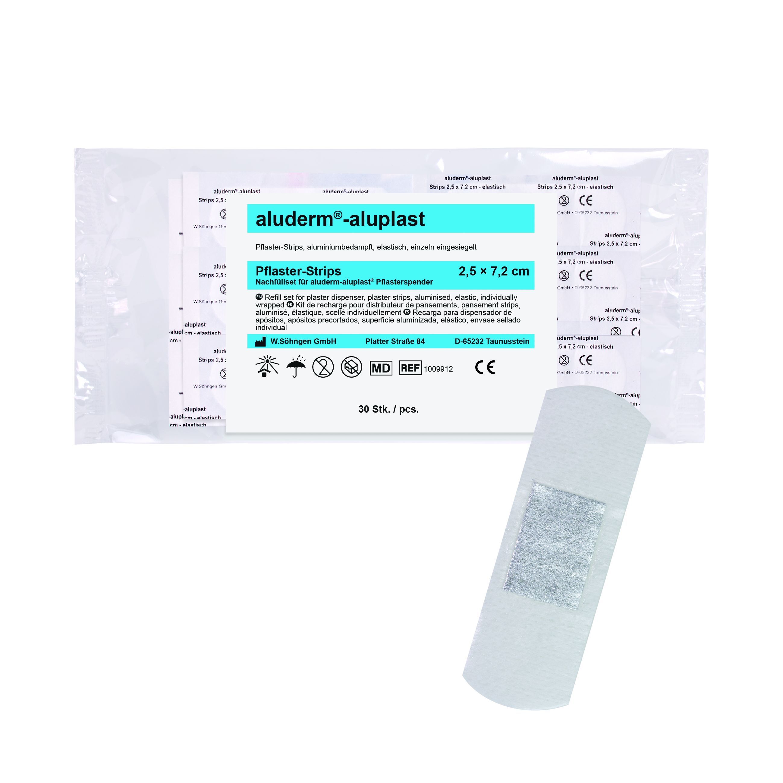 Söhngen aluderm-aluplast Nachfüllset für Pflasterspender (7,2 x 2,5 cm)