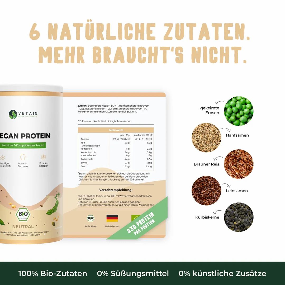 Vetain Vegan Protein Neutral