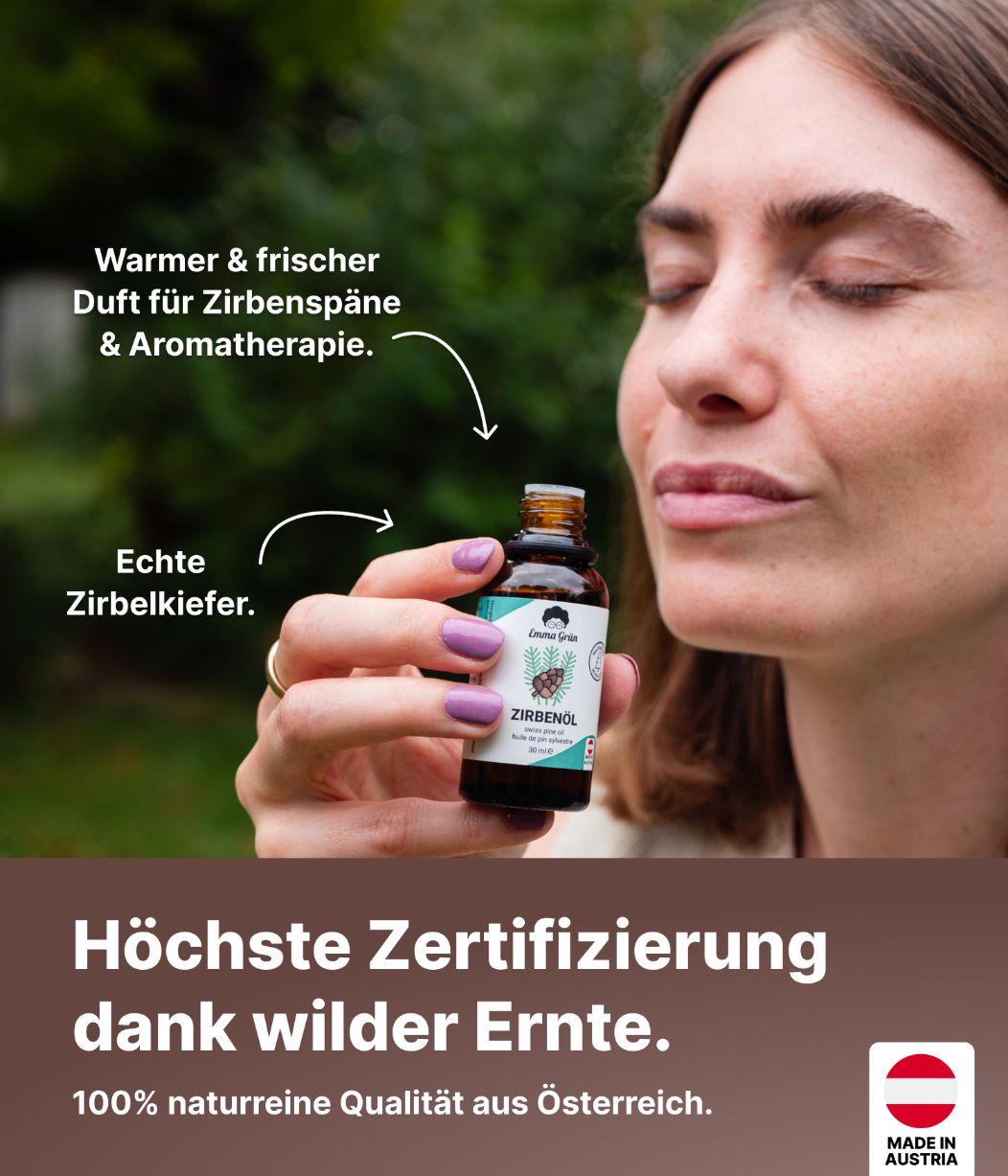 Emma Grün® Alpine Frische Spar-Set mit Wildwuchs Zirbenöl & Zirbelkiefer Kissenspray