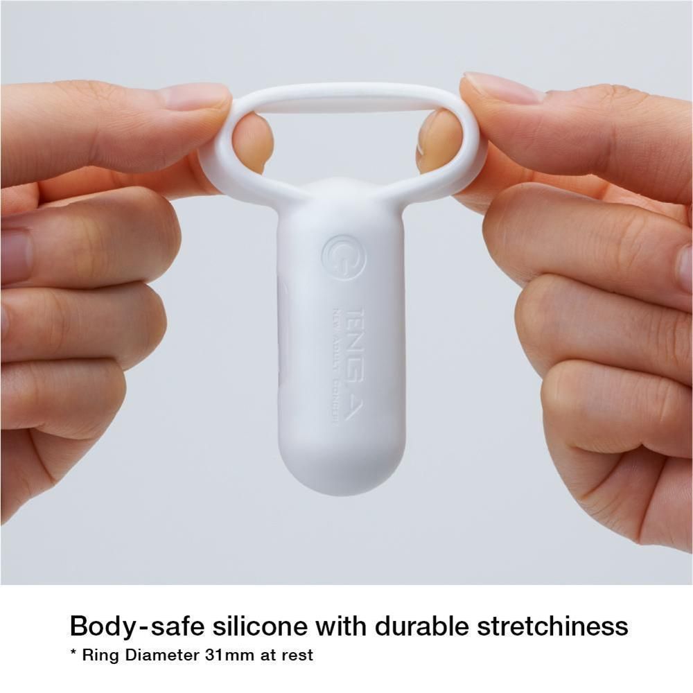 TENGA SVR Smart Vibe Ring Pearl White