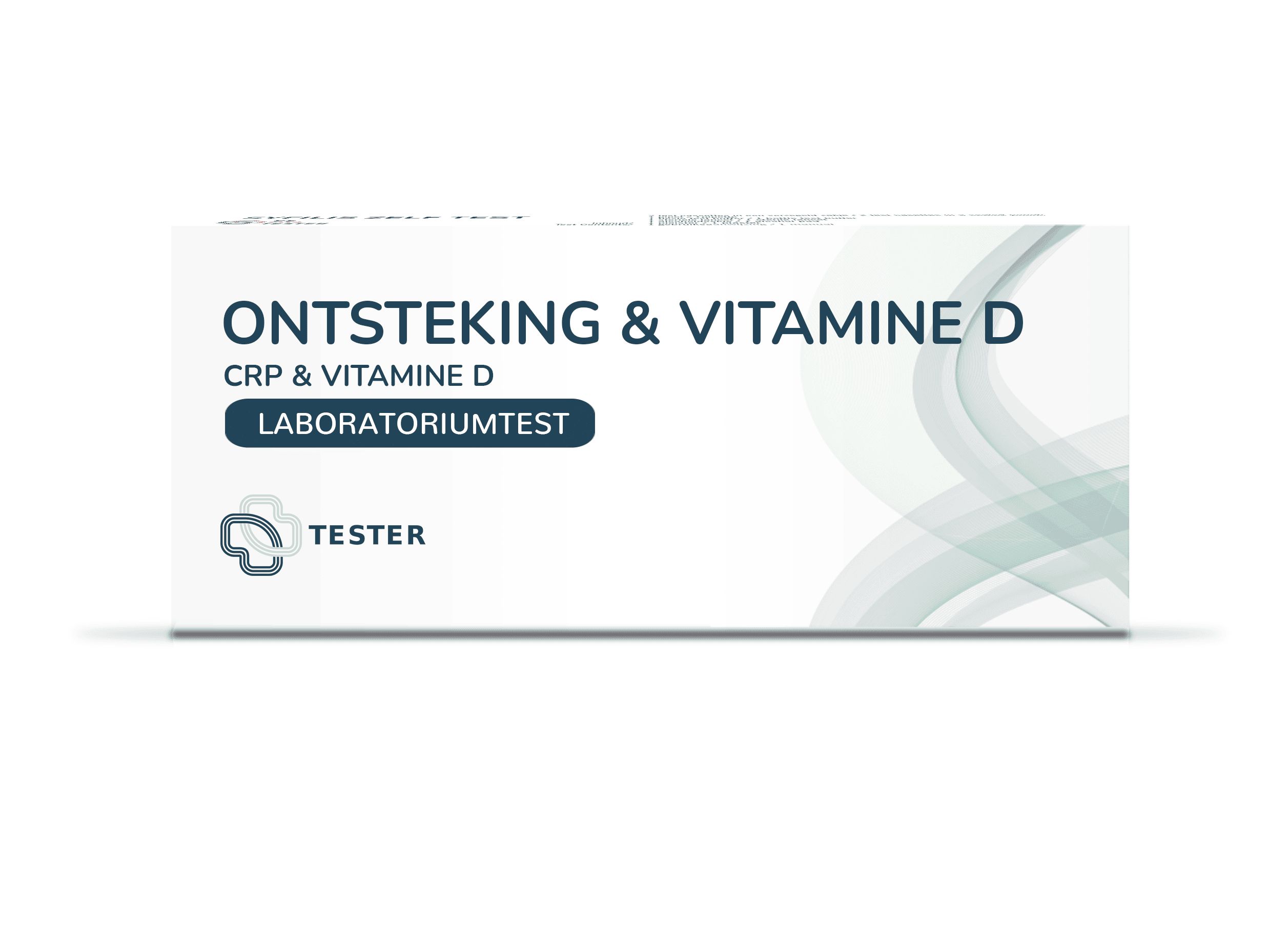 Verpackung des Entzündung & Vitamin D Labortests mit CRP & Vitamin D.