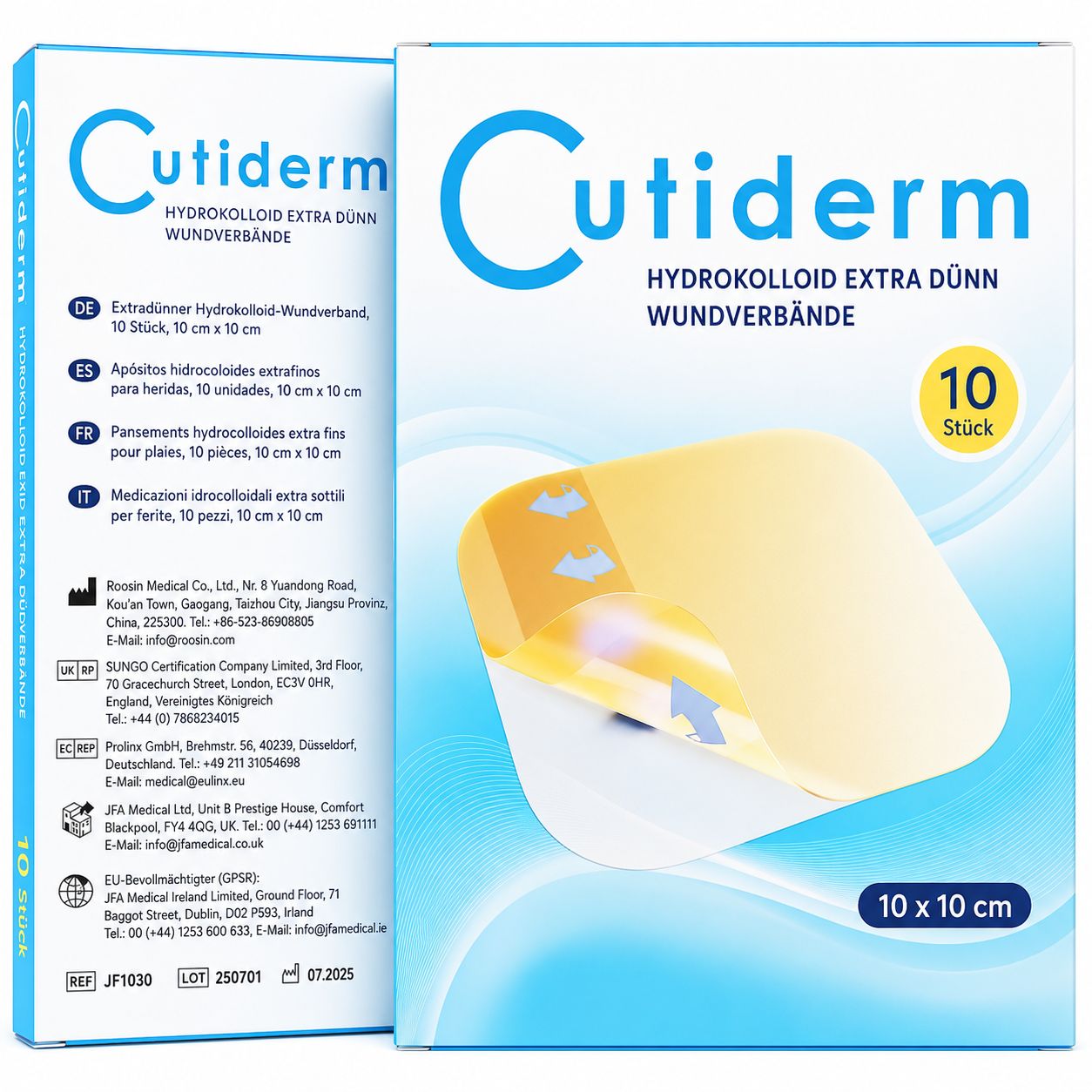 Cutiderm Hydrokolloid Extra Dünn Wundauflagen