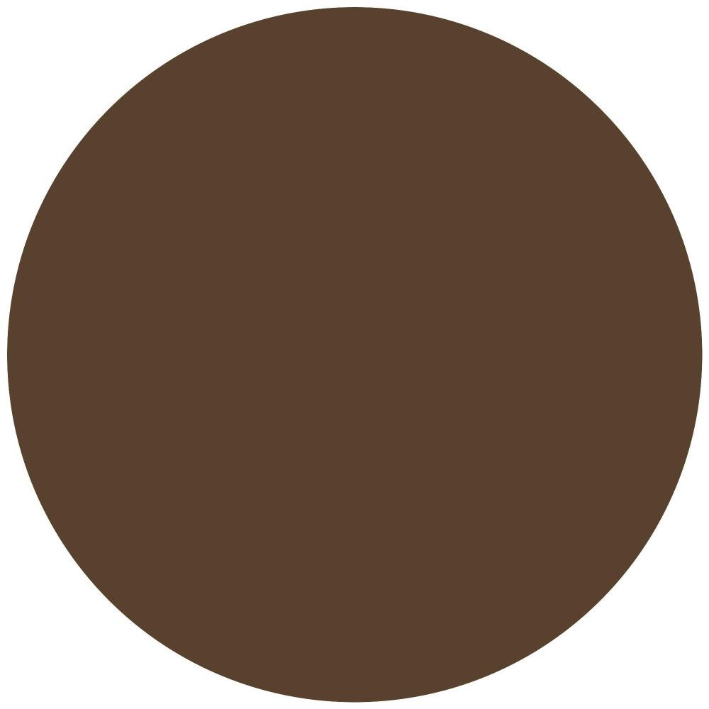 Kreisförmiger, brauner Farbton. Keine weiteren Details sichtbar.