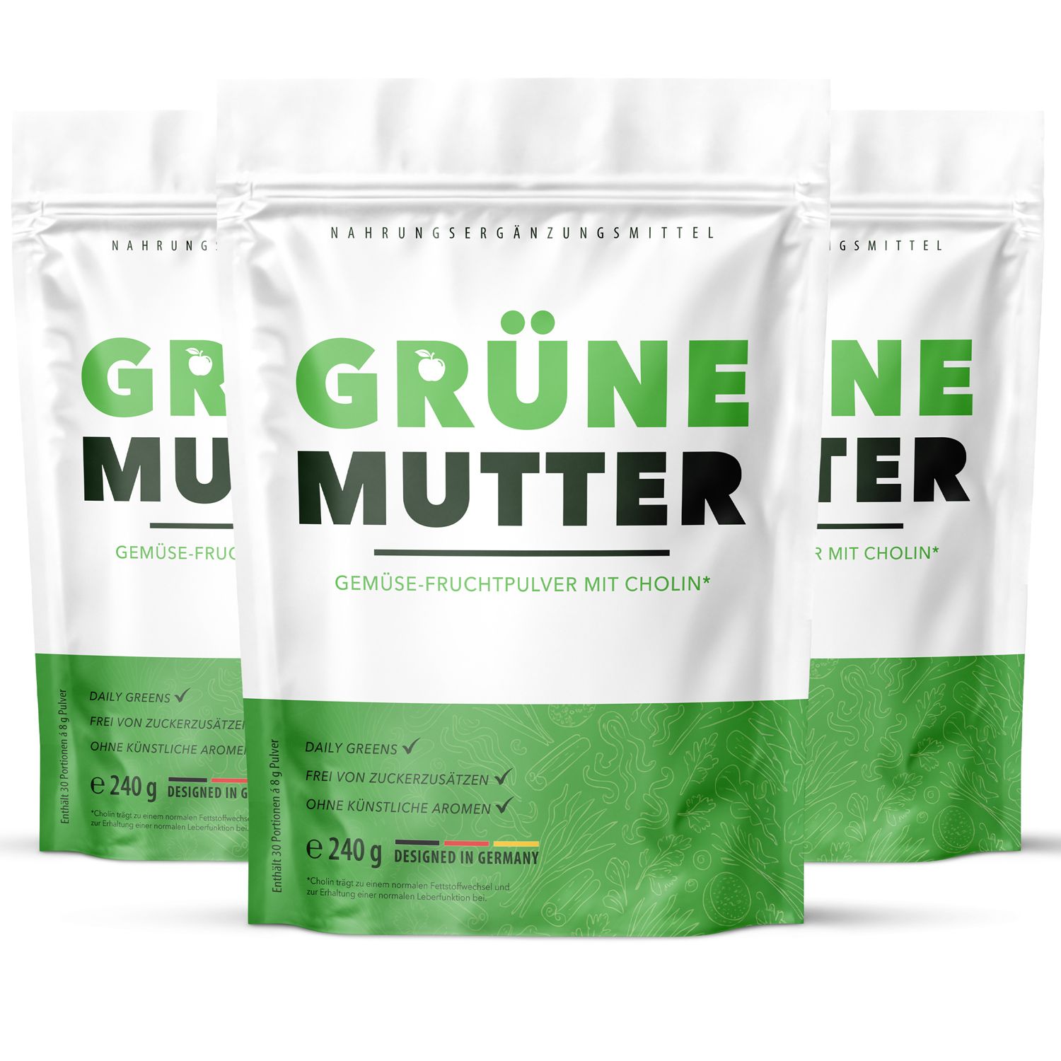 Grüne Mutter Pulver