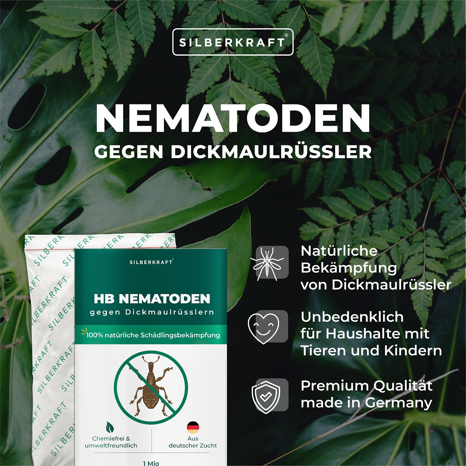 SILBERKRAFT HB Nematoden gegen Dickmaulrüsslern 50 Mio