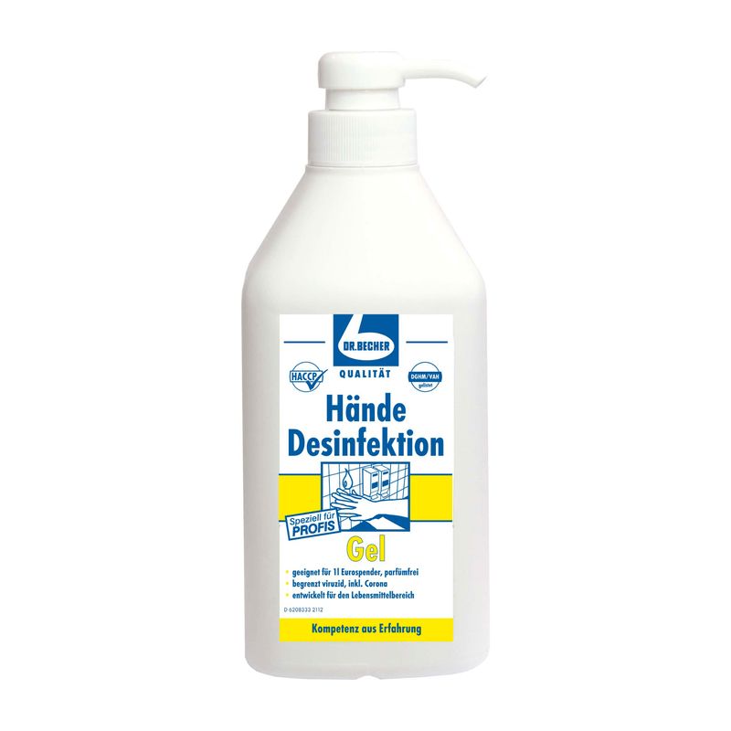 Dr. Becher Händedesinfektionsgel mit Dispenser