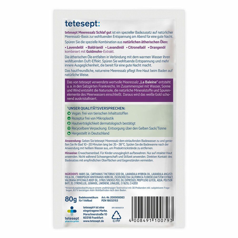 tetesept® Meeressalz Schlaf gut