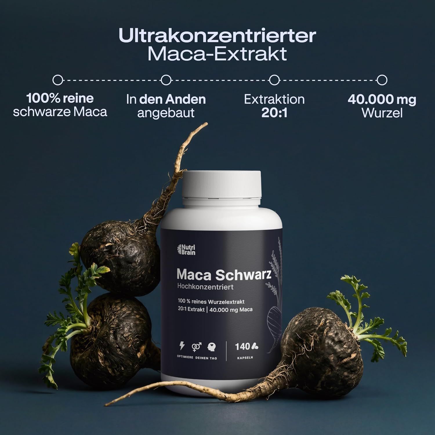 NUTRIBRAIN  Maca Schwarz Kapsel