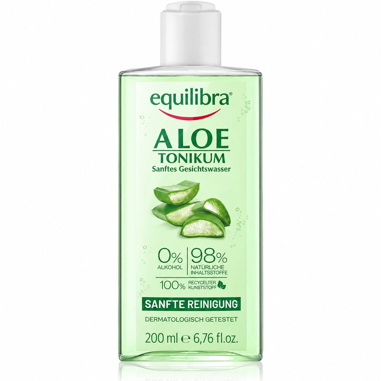 Equilibra Aloe Tonikum Sanftes Gesichtswasser, 200 ml.