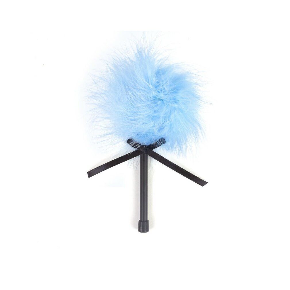 Secretplay light blue marabou duster